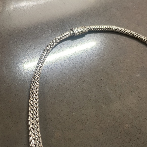 John Hardy Silver and Ebony Wood Necklace - Picture 3 of 5